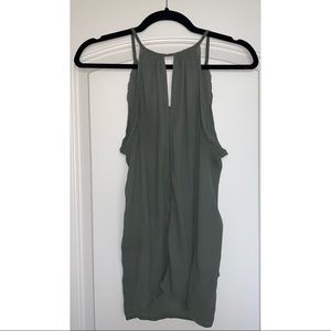 Sheer army green halter tank